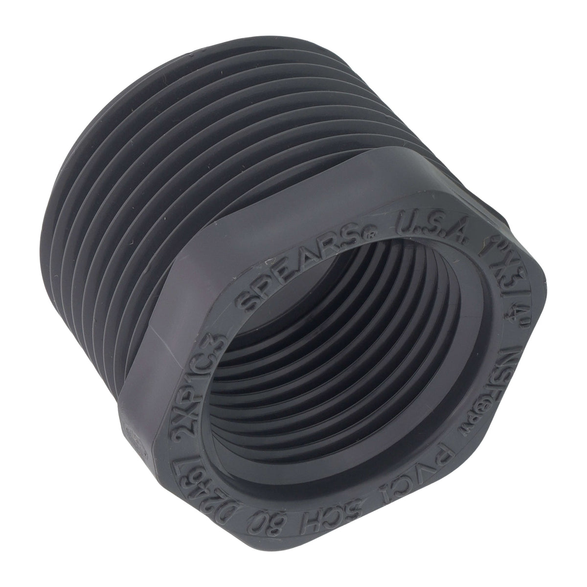 Spears PVC Schedule 80 Reducer Bushing, MIPT x FIPT - view 1