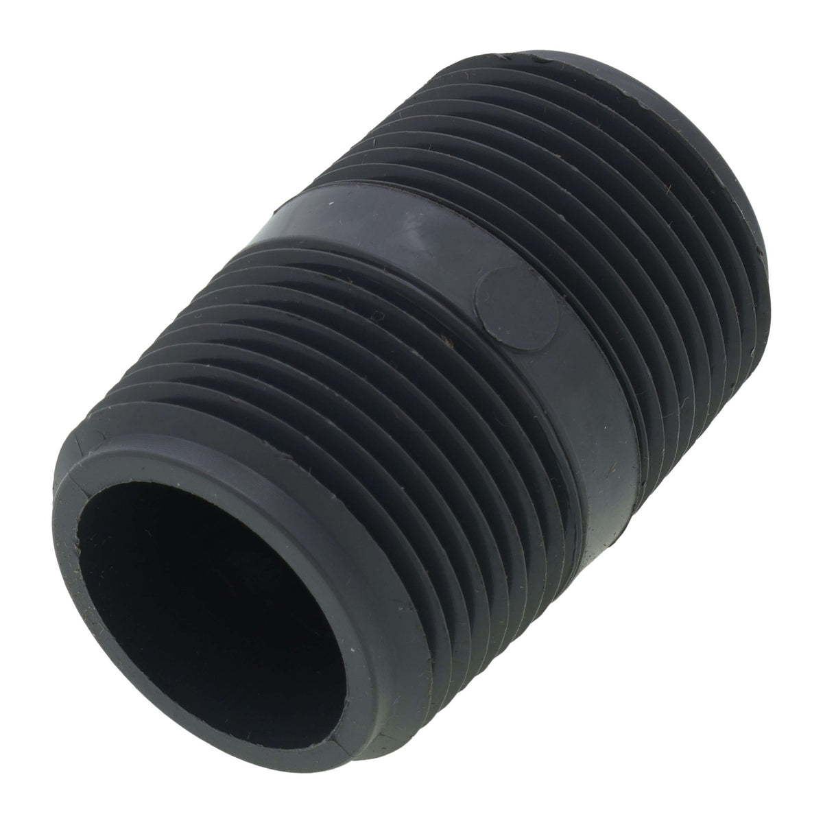 Spears PVC Schedule 80 Nipple, Threaded Both Ends - 1 in x 2 in - view 3