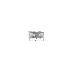 Spears - True Union 2000 Industrial Ball Check Valve, PVC, Socket/FIPT, EPDM - 1 in