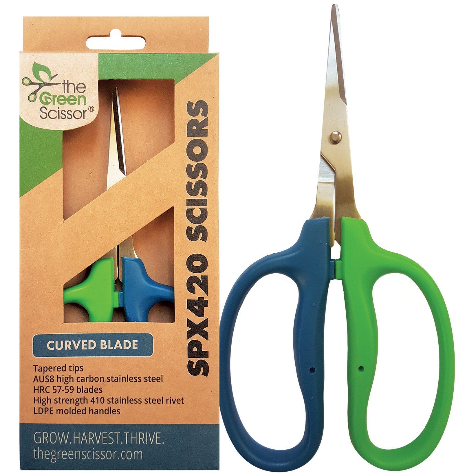 Green Scissor SPX420 Scissors - Curved
