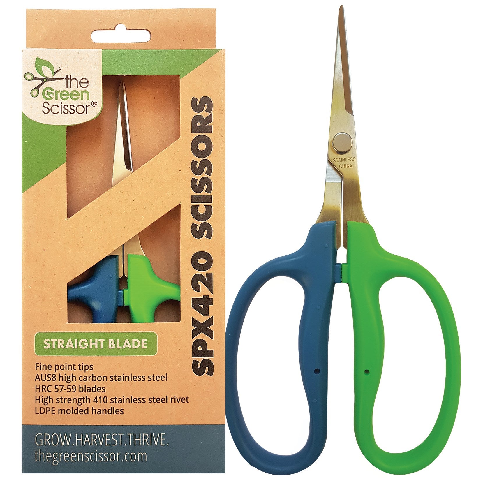 Green Scissor SPX420 Scissors - Straight