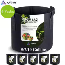 5 Gallon Fabric Garden Grow Container Bag Plant Seed Growing Bag Flower Pots Vegetable Planter Tool with Handle