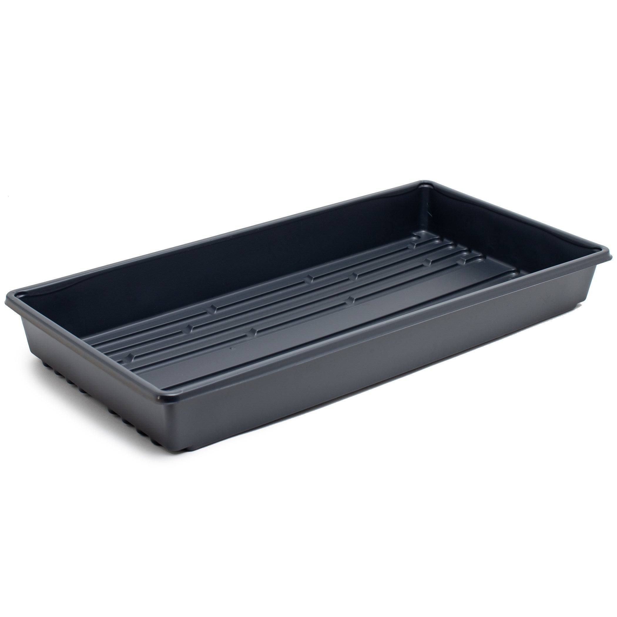 T.O. Plastics - Standard 1020 Flat - No Drain Holes - Black (100/CS)