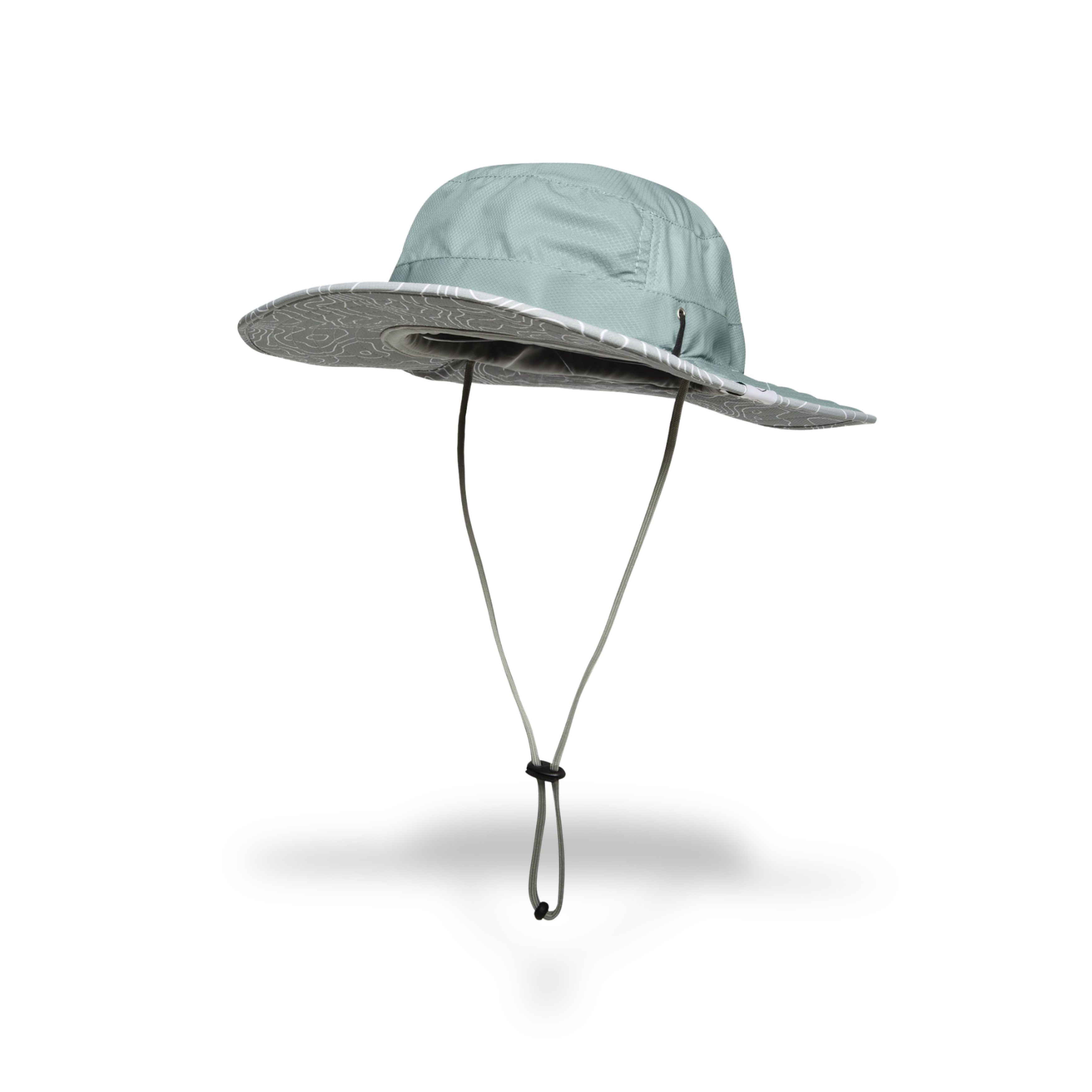 Farmers Defense - Venture Sun Hat - Topo Map Green