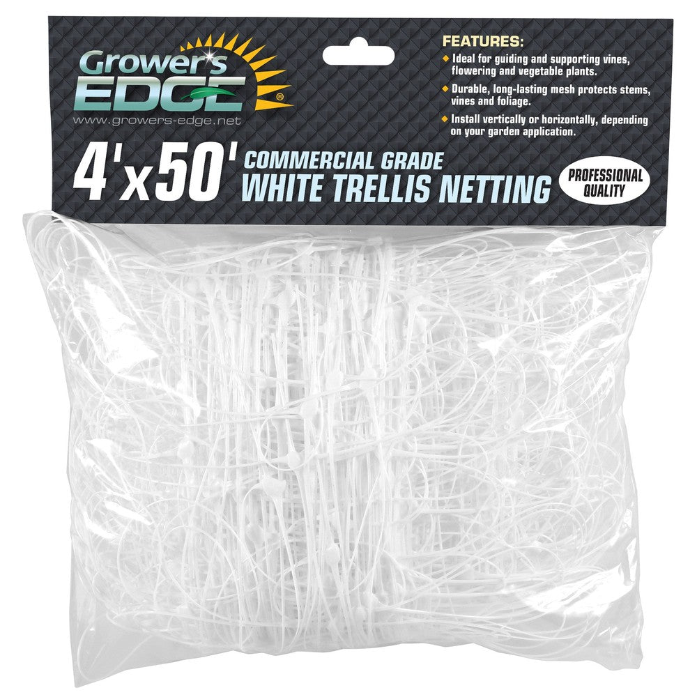 Grower's Edge 4ft x 50ft Commercial Grade Trellis Netting (25/CS)