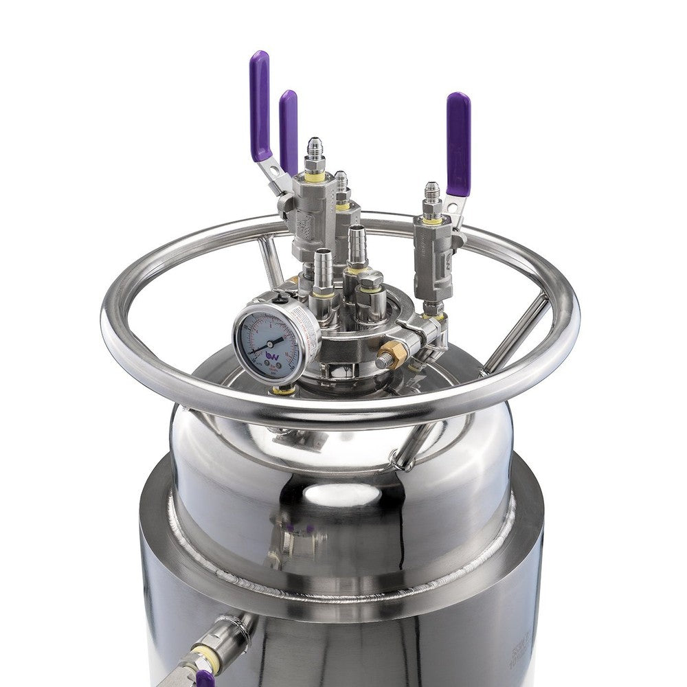 Jacketed Stainless Steel LP Tank with Internal Condensing Coil and Dip Tube - Black Label Supply llc