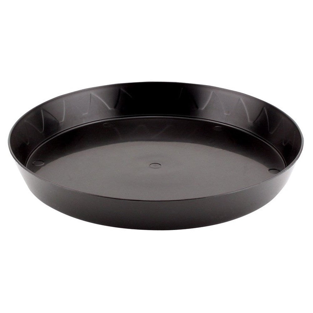 Gro Pro 10in Heavy Duty Saucer Black (50/CS)