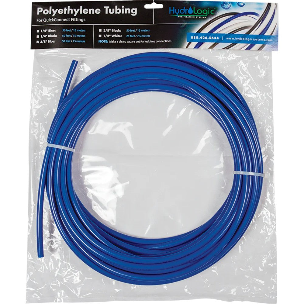 Hydro-Logic 50ft Roll Poly Tubing 3/8in Blue (10/CS) – Water Filter - Filter Accessories