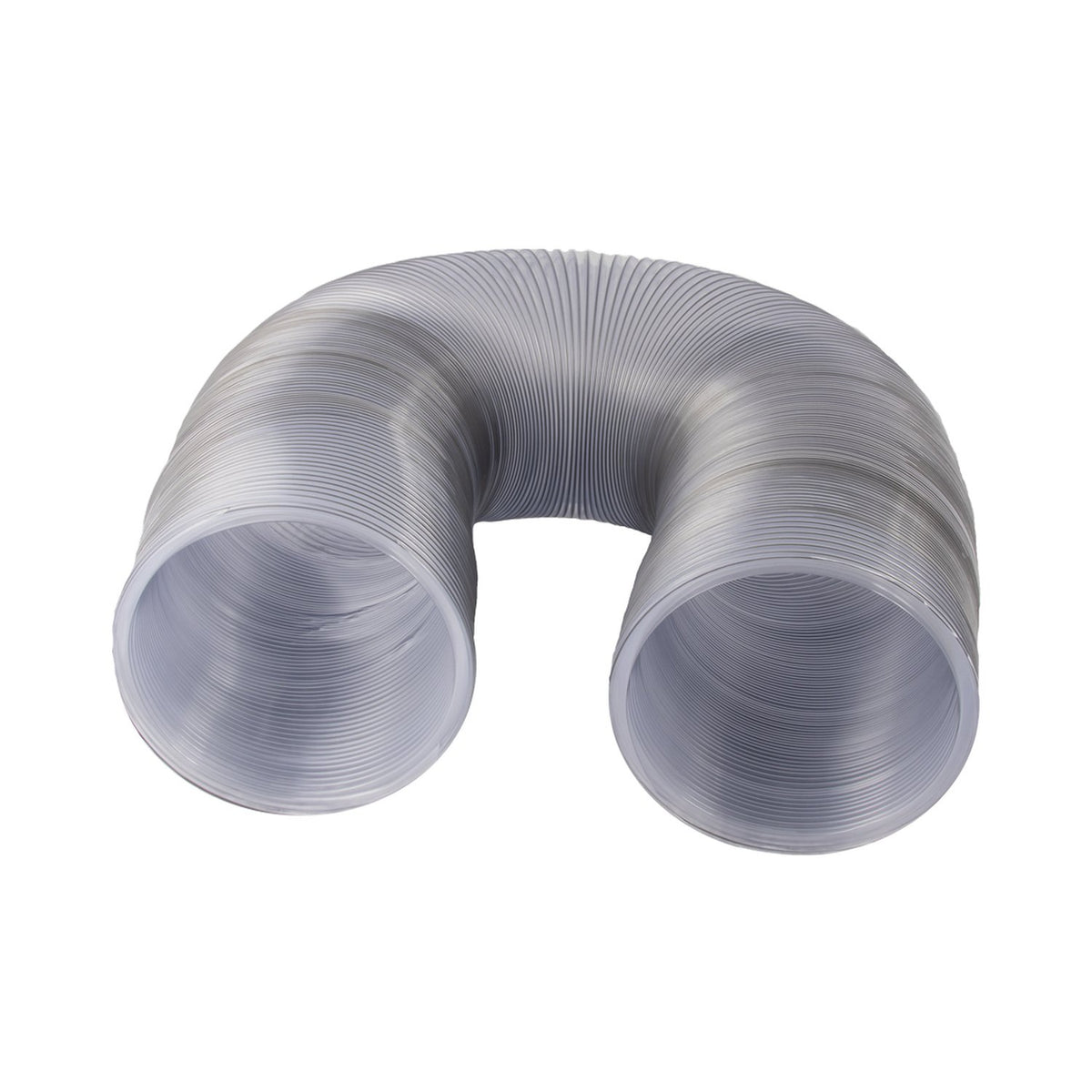 Abatement clear heavy duty PVC flex duct, 14 in x 25 ft - coiled length