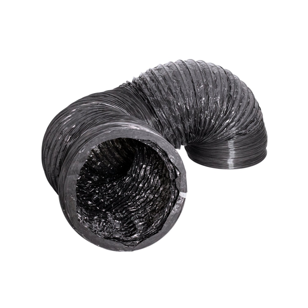 Abatement wire-reinforced Mylar flex duct, 25 ft - coiled length