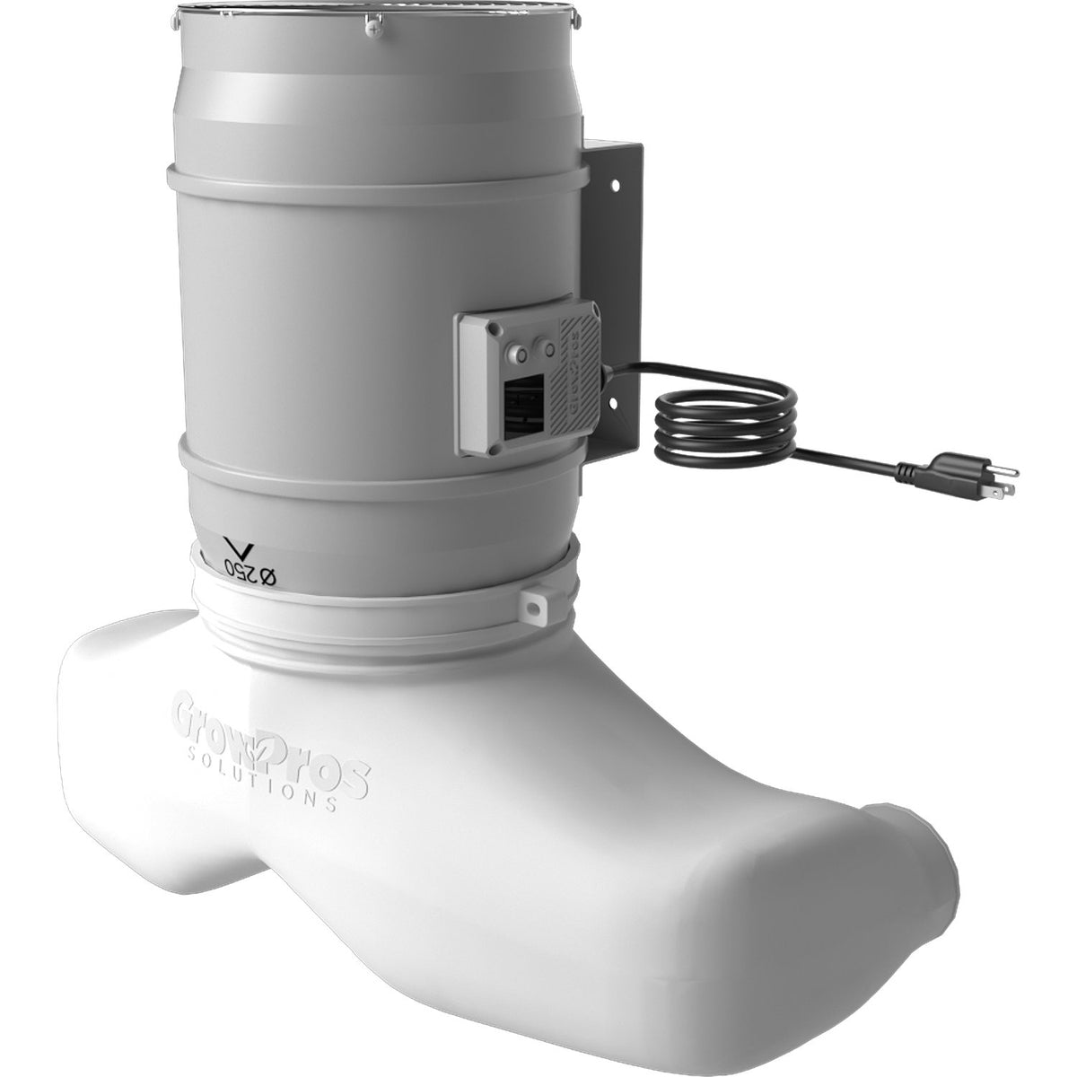 GrowPros Solutions Quetzalcoatl ACS air circulation system - installed configuration