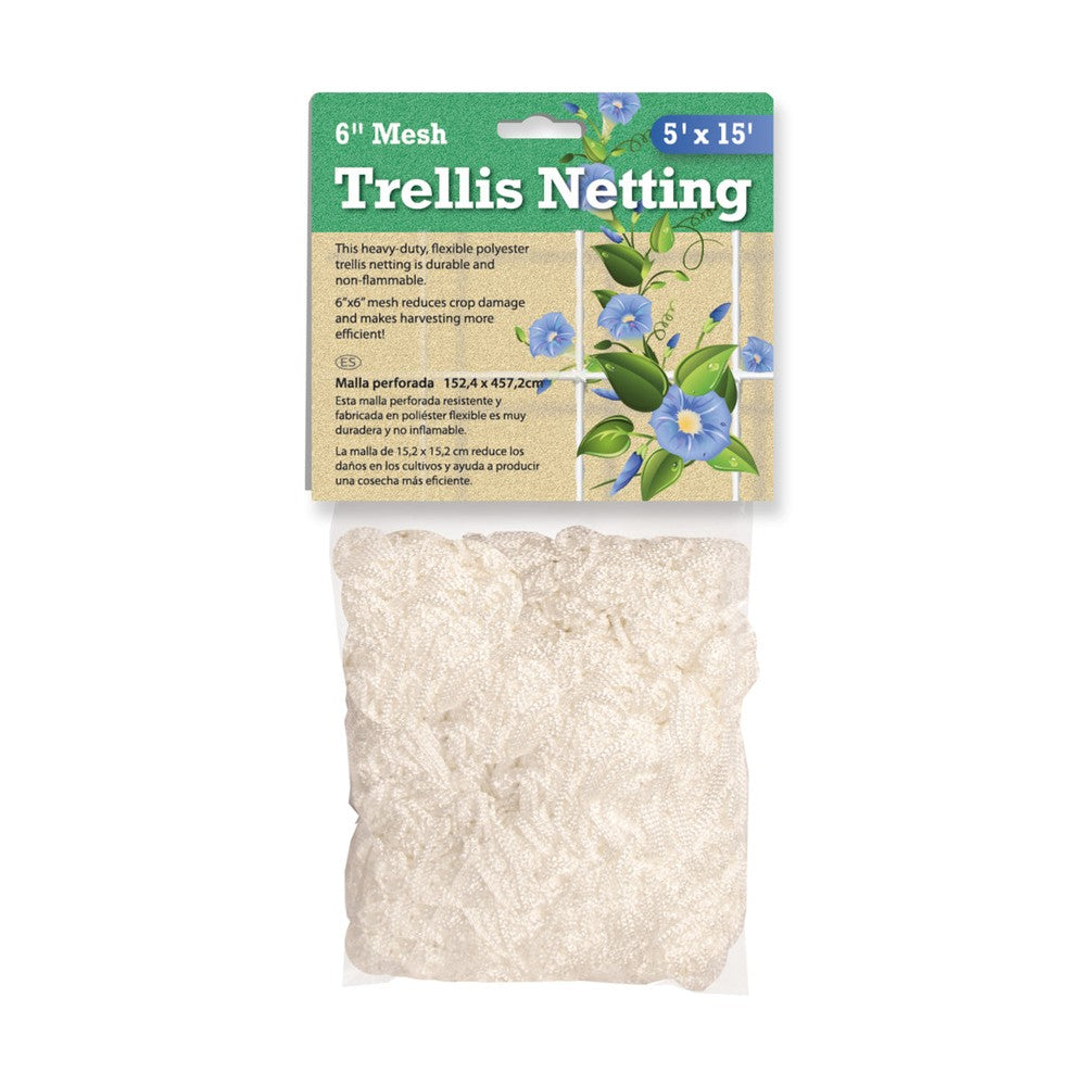 Trellis Netting – Trellis Netting 6" Mesh, woven, 5' x 15' – Trellis