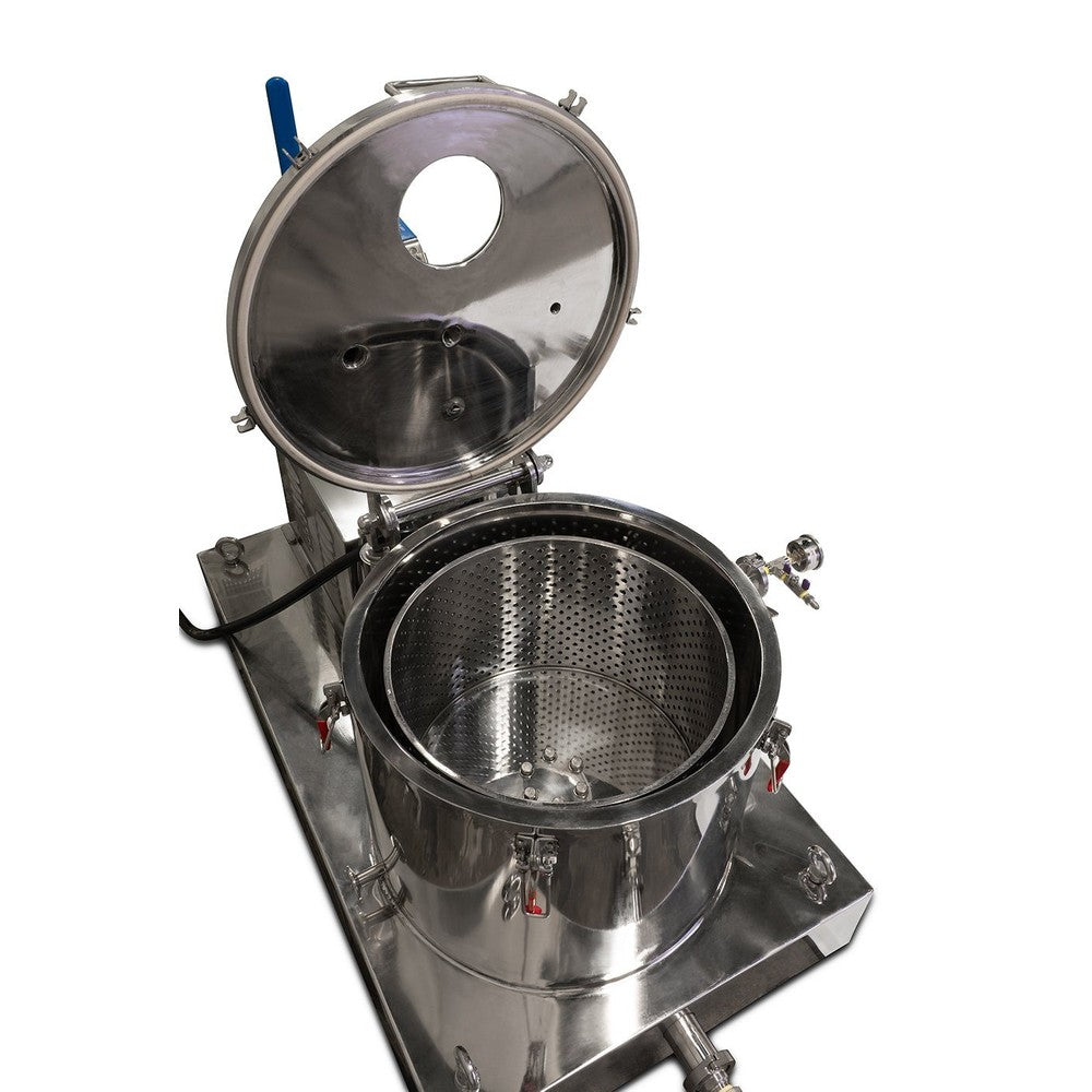45L Jacketed Stainless Steel Centrifuge with Explosion Proof Motor and Siemens Controller - 15LB Max Capacity - Black Label Supply llc
