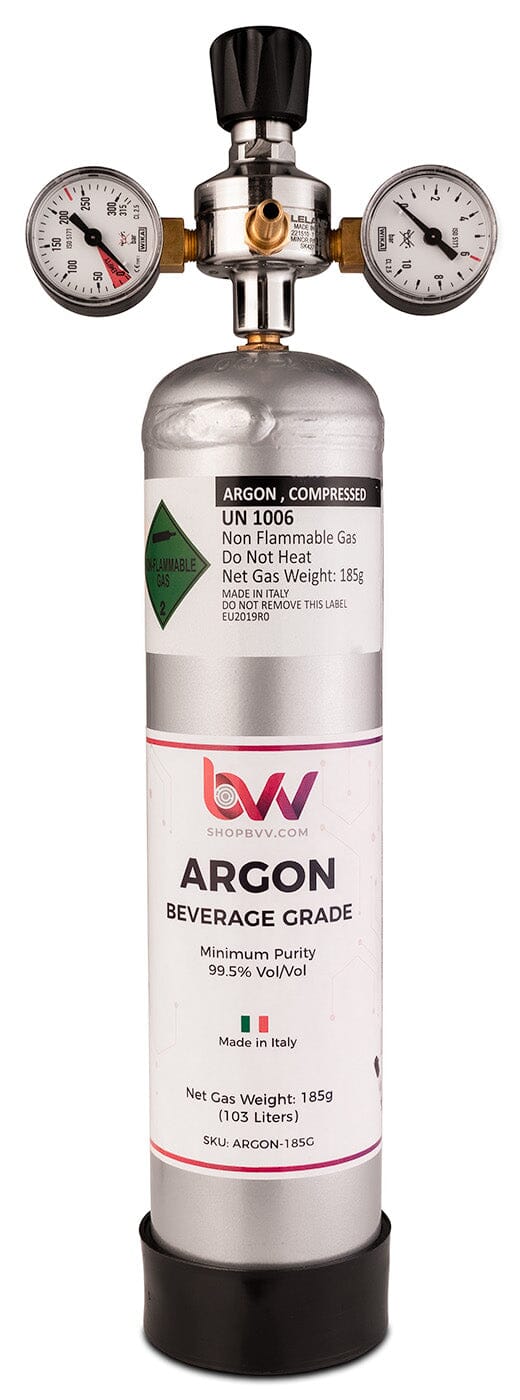 Argon Gas 99.5% - Pure gas for preserving terpenes in flowers and concentrates - Black Label Supply llc