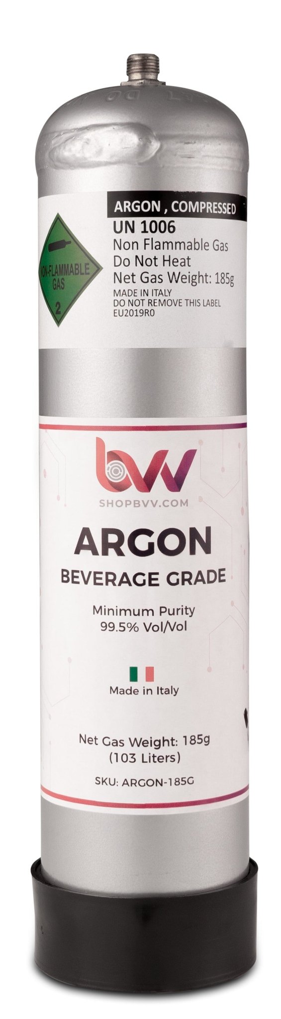 Argon Gas 99.5% - Pure gas for preserving terpenes in flowers and concentrates - Black Label Supply llc