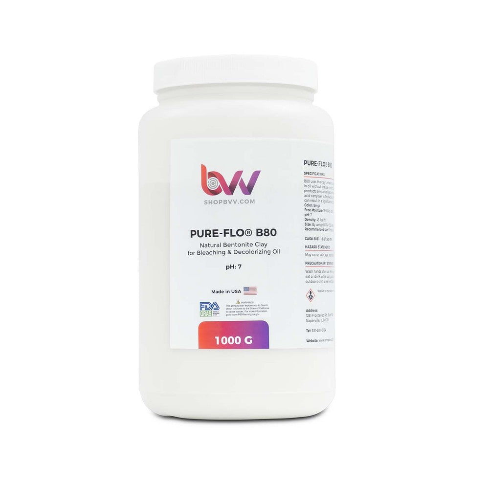 Pure - Flo® B80 Natural Bentonite for Bleaching & Decolorizing Edible Oils *FDA - GRAS - Black Label Supply llc