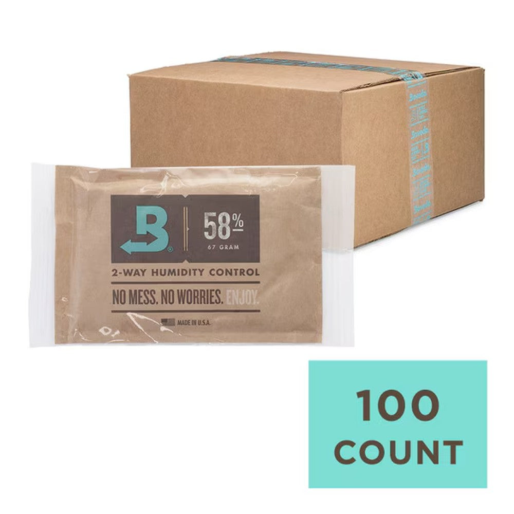 Boveda Size 67 - Bulk Mastercase (100/Case) (Sold by Case) – Size 67 Bulk Mastercase-58% (Ind. Wrapped) – Humidity Control