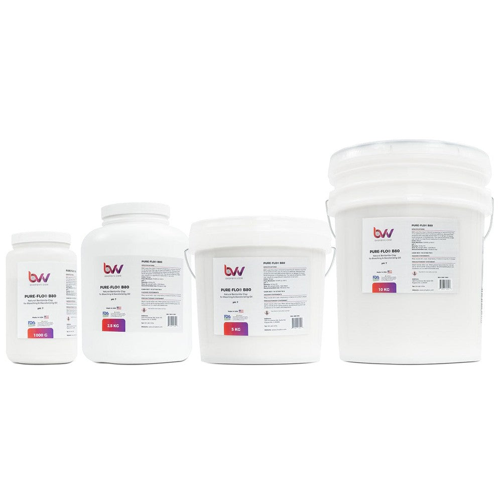 Pure - Flo® B80 Natural Bentonite for Bleaching & Decolorizing Edible Oils *FDA - GRAS - Black Label Supply llc