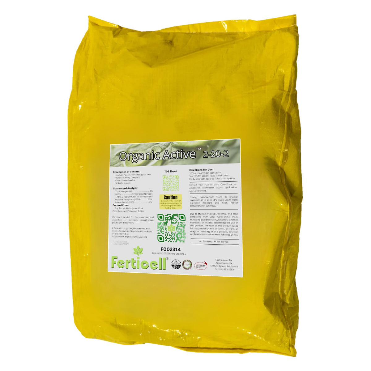 Organic Active 2-20-2 bag