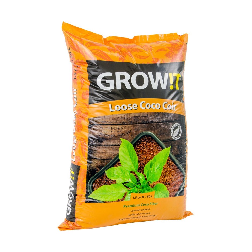 GROW!T Coco Coir Loose 1.5 cf (90/plt) - Black Label Supply llc