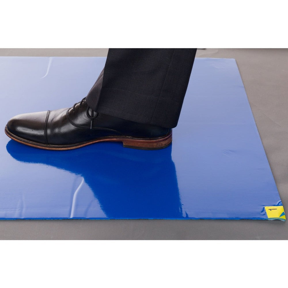 Enviromat® Blue Sticky Mat 24"x36", 8 - Pack of 30 - sheet pads - Black Label Supply llc