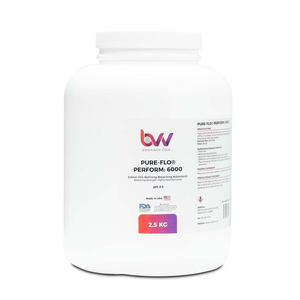 Pure - Flo® Perform 6000 Highly Activated Bleaching & Decolorizing Bentonite for Edible Oils *FDA - GRAS - Black Label Supply llc
