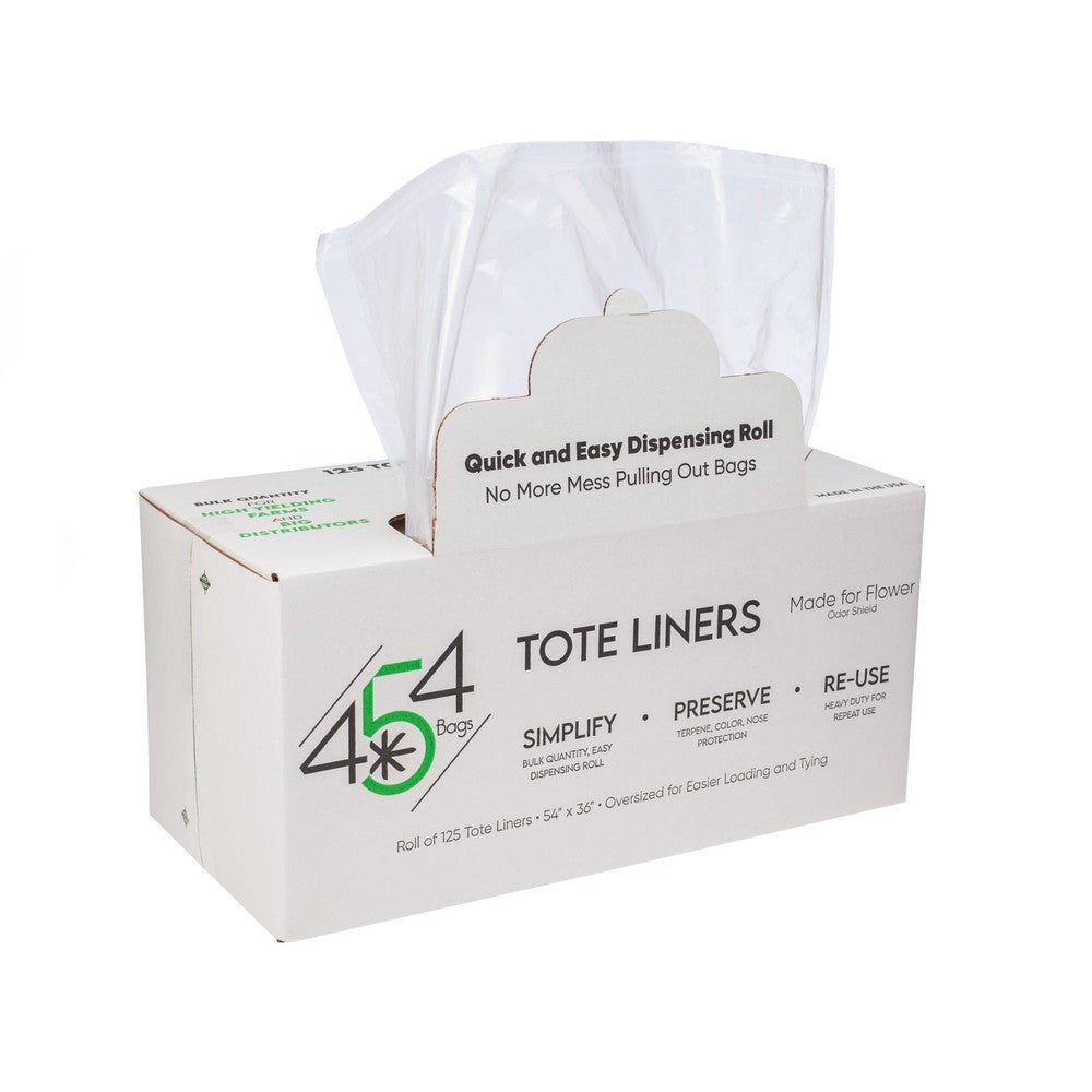 125 Oversized Tote Liners - 27/38 Gallon - Easy Dispensing Roll (54"x36") - Black Label Supply llc