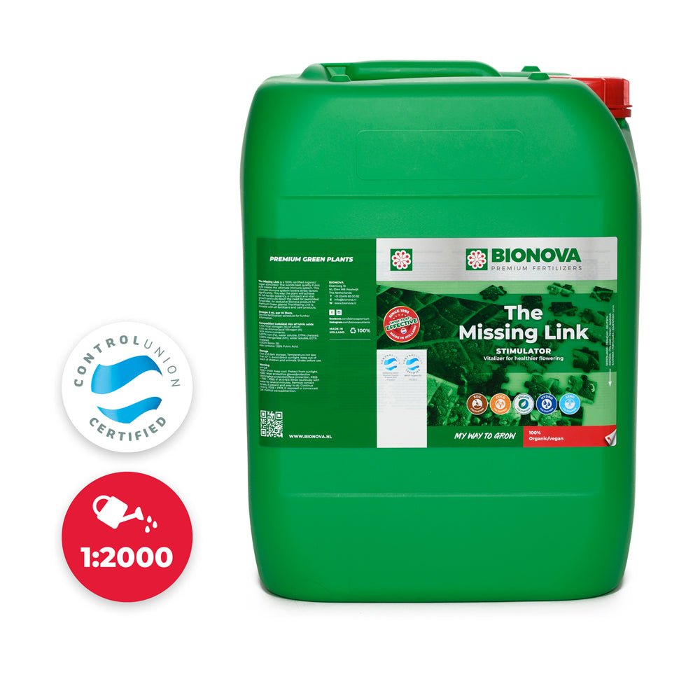 Bionova The Missing Link fulvic acid stimulator - 20 L jerrycan, front view