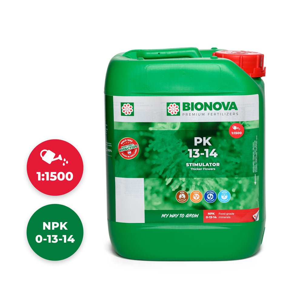 Bionova PK 13-14 bloom stimulator - 5 L jerrycan, front view