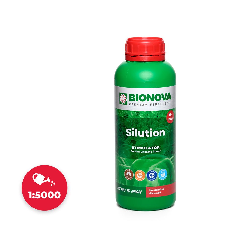 Bionova Silution mono-silicic acid stimulator - 1 L bottle, front view