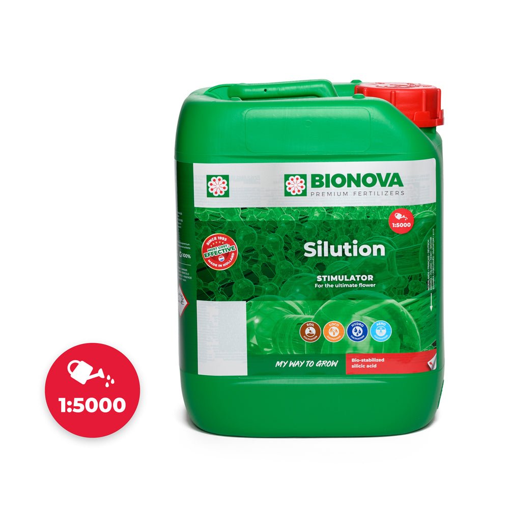 Bionova Silution mono-silicic acid stimulator - 5 L jerrycan, front view