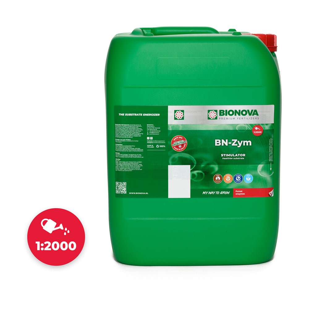 Bionova BN-Zym enzyme substrate stimulator - 20 L jerrycan, front view