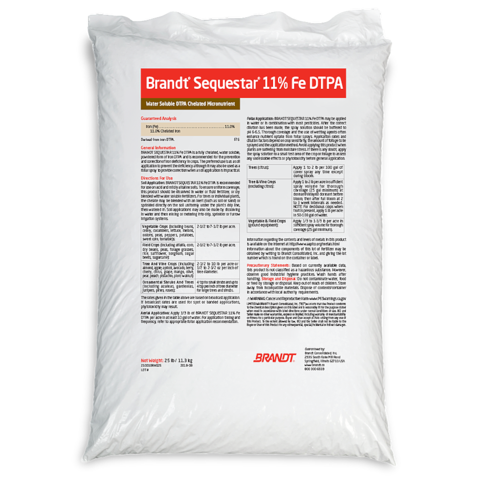 Brandt Sequestar 11% FE DTPA 7-0-0 25lb (DRY)