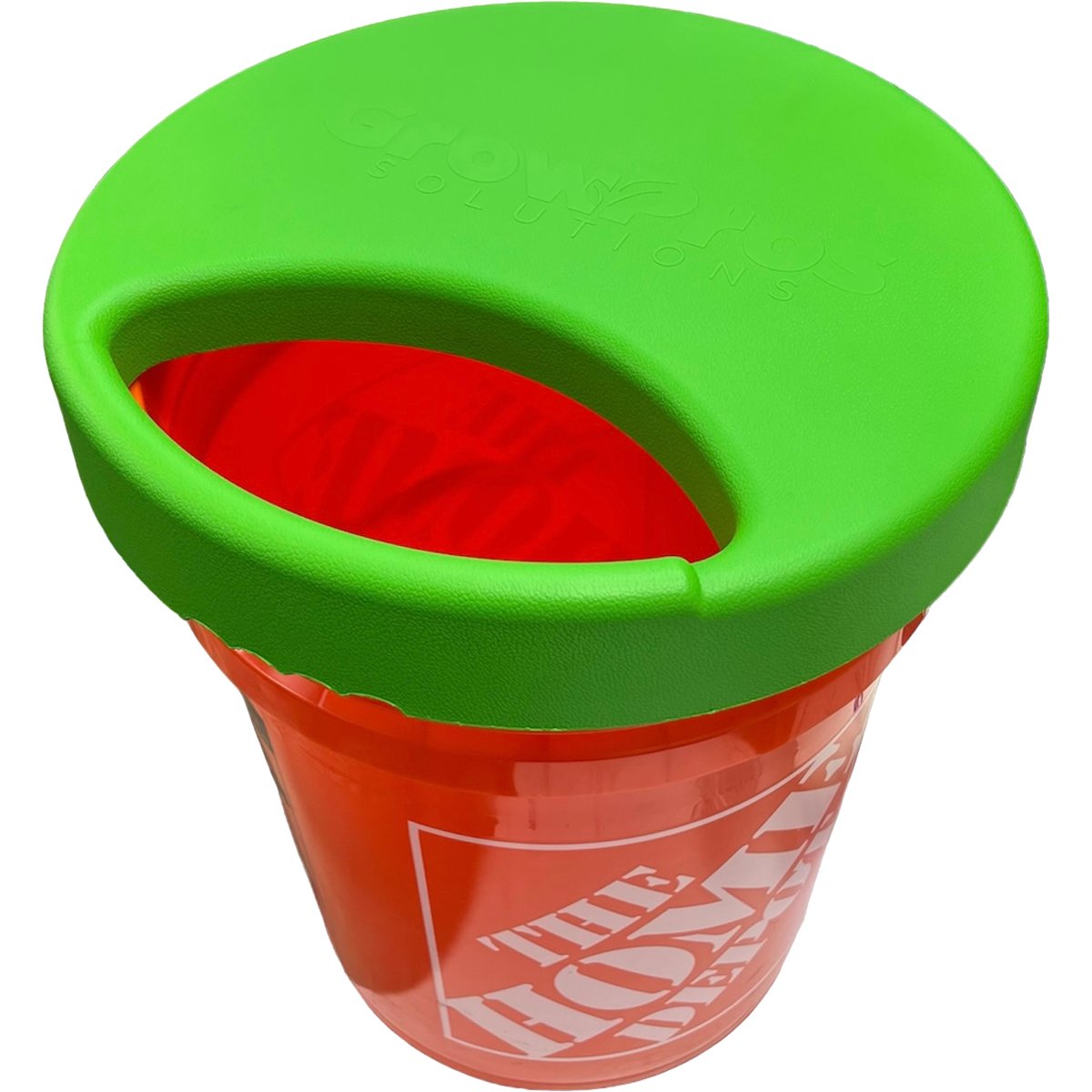 GrowPros Solutions Harvest Bucket Seat Lid GPS-BS-5G - lid fitted on bucket