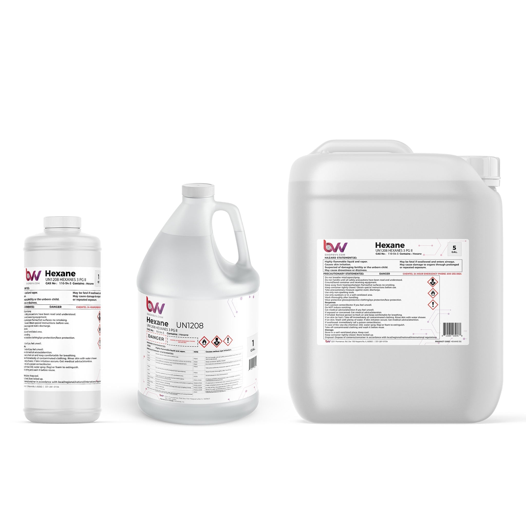 BVV™ High Purity Lab Grade Hexane 99% - Black Label Supply llc