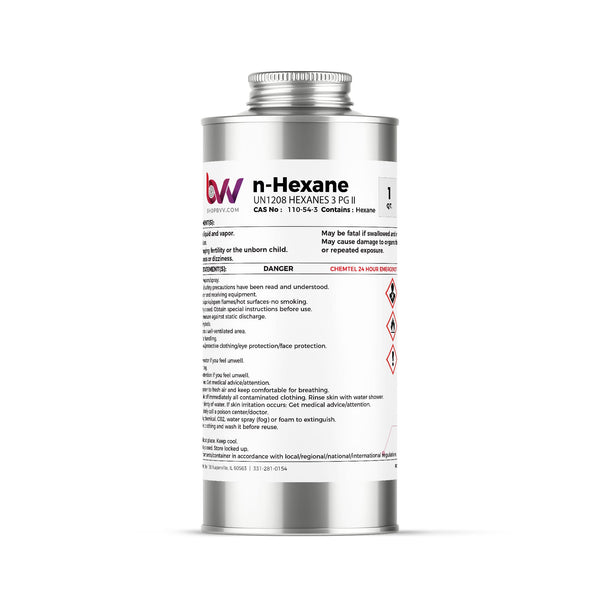 BVV™ ULTRA High Purity Lab Grade N - Hexane 99.5% - Black Label Supply llc