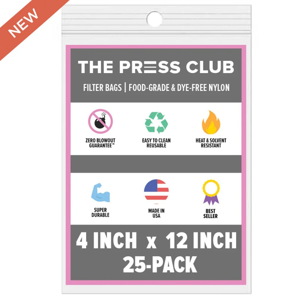 THE PRESS CLUB 4" x 12" ROSIN BAGS – Rosin Bag