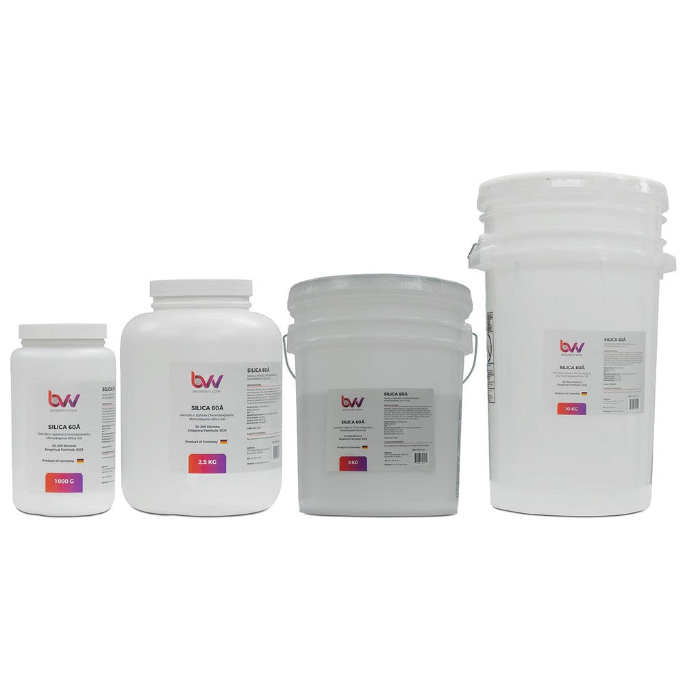 BVV™ Chromatography Silica Gel 60A 30 - 200μm (Made in Germany) - Black Label Supply llc