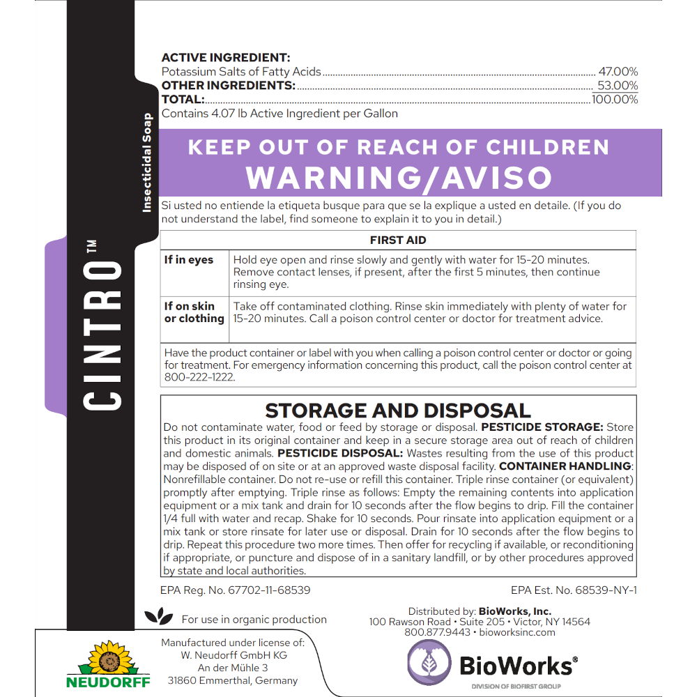 Bioworks - Cintro - 2.5 Gallon