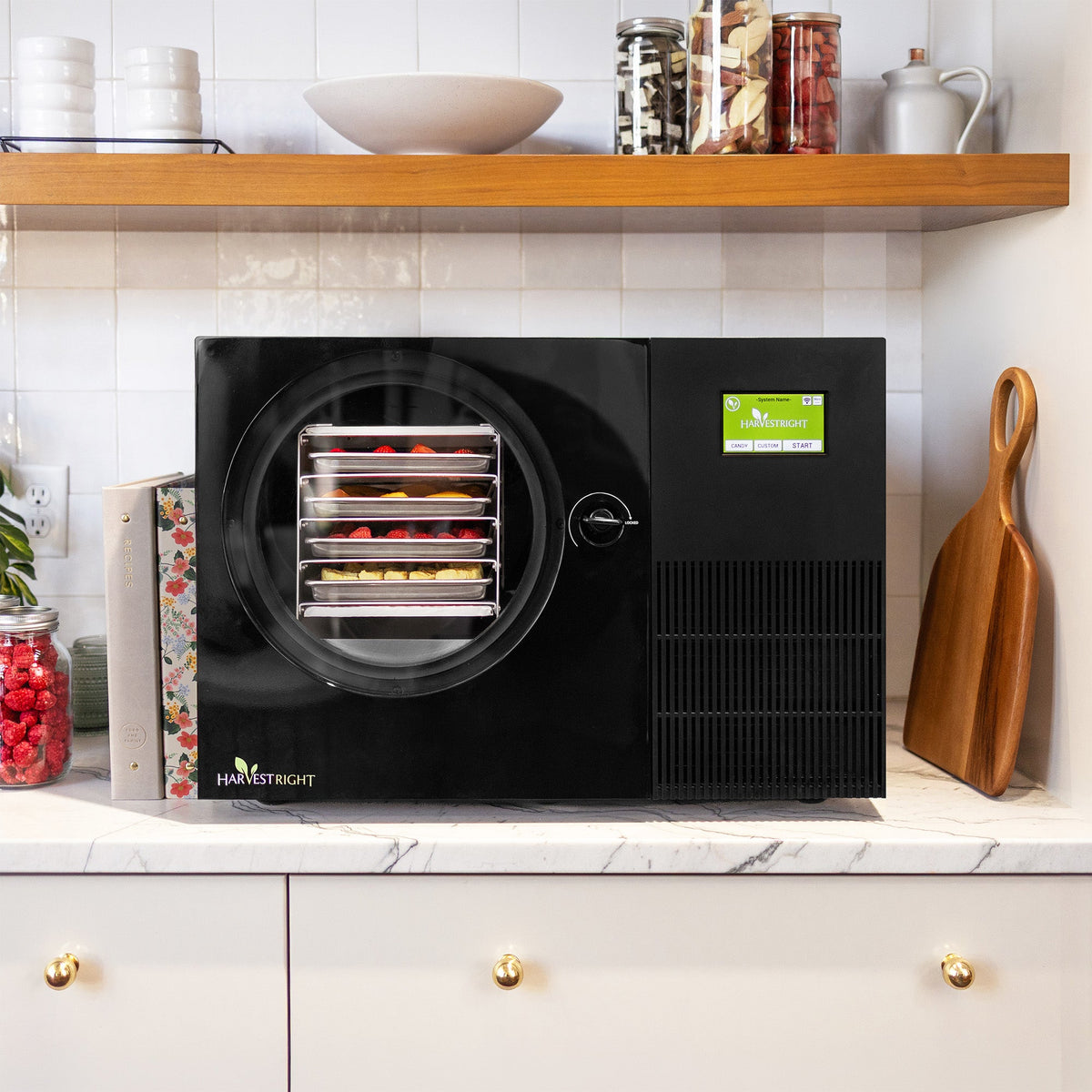Harvest Right Countertop 360 Freeze Dryer on a kitchen counter