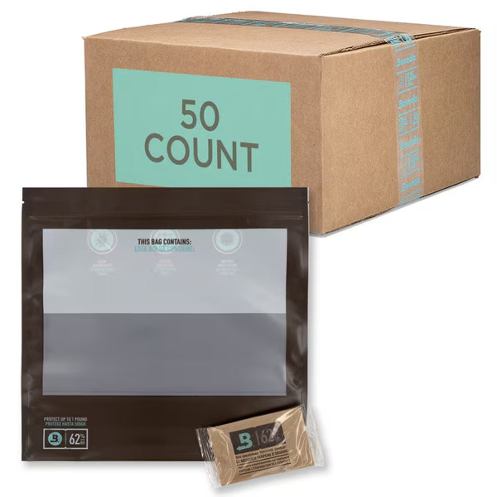 Boveda Fresh Bag (Sold by Case) – Fresh Bag Mastercase-62% size 67 inside (50/Case) – Humidity Control