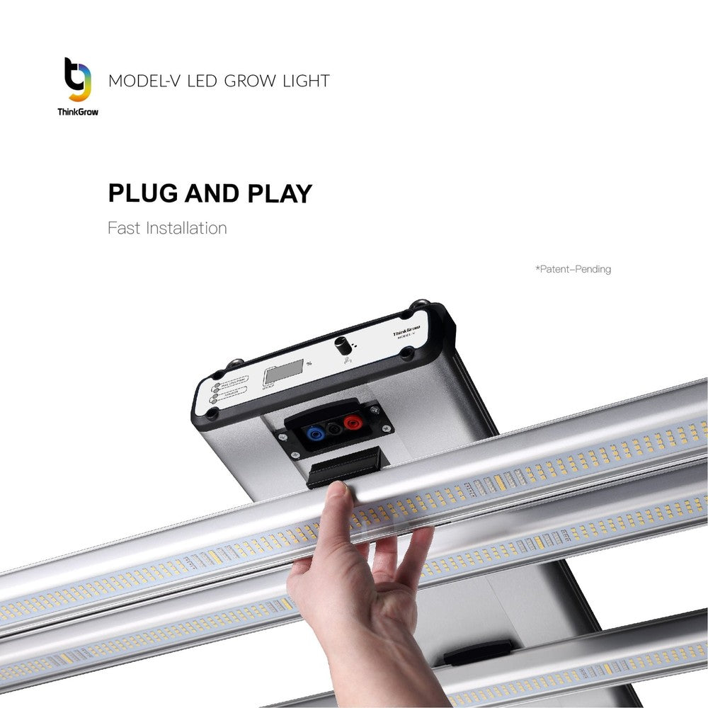 ThinkGrow Model - V LED Grow Light - Black Label Supply llc