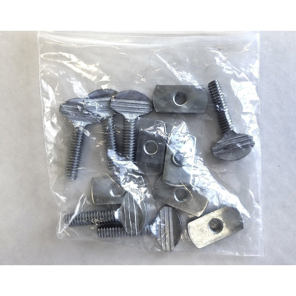 Light Rail screw with thumb nut, pack of 6 - Black Label Supply llc