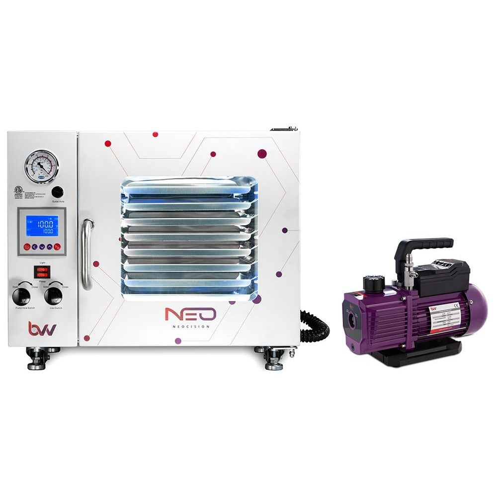0.9CF BVV™ Neocision Lab Certified Vacuum Oven + V4D 4CFM 2 Stage Pump Kit - Black Label Supply llc