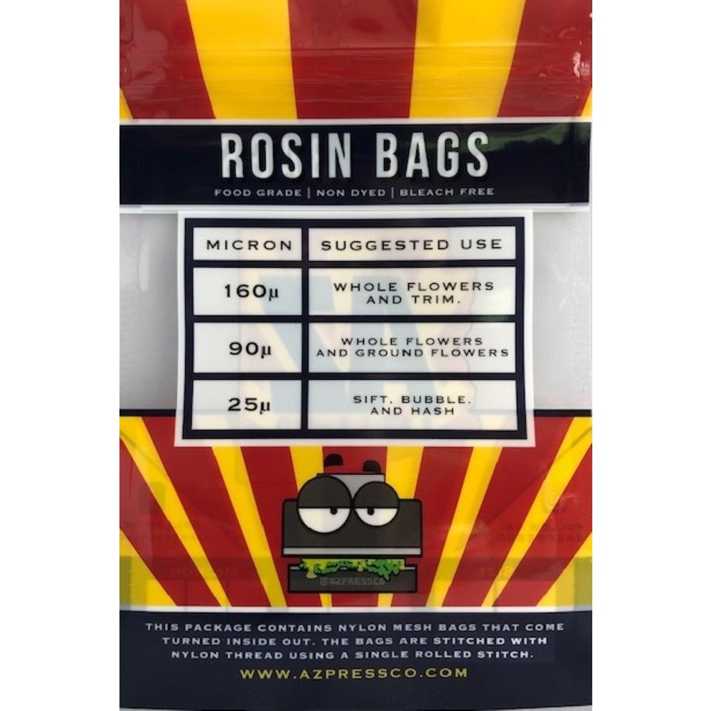 160 micron press bags