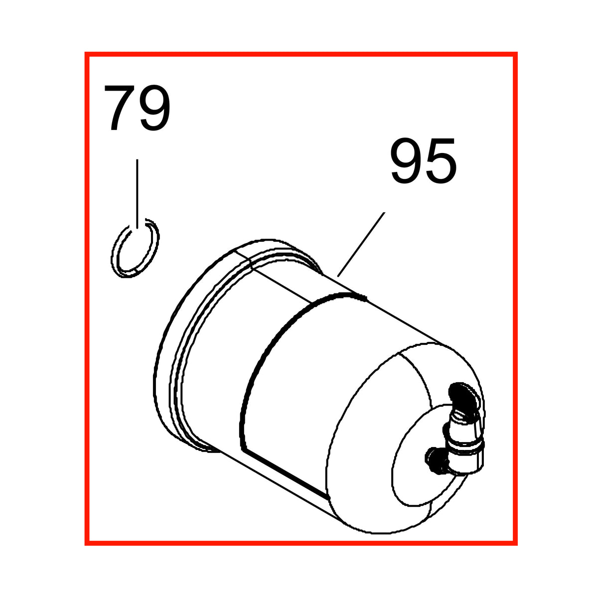 Dab Pumps - Tank 100 cc for EsyBox Mini 3 - SP00002199