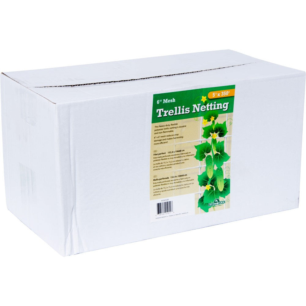 Trellis Netting – Trellis Netting 6" Mesh, woven, 5' x 350' – Trellis
