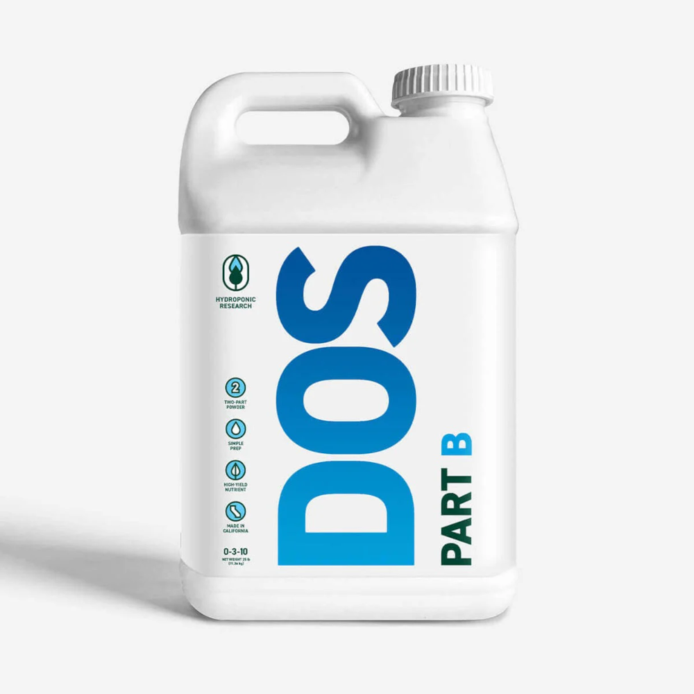 Hydroponic Research DOS B Base Two Part Powder Nutrient, 100 lb.