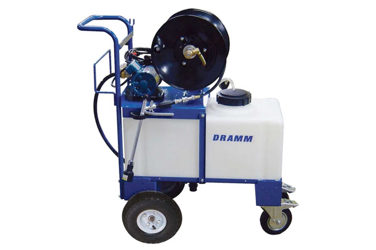 Dramm MSO Sprayer 150 ft Package BigFoot Wheels - MS20-150-SS-BF