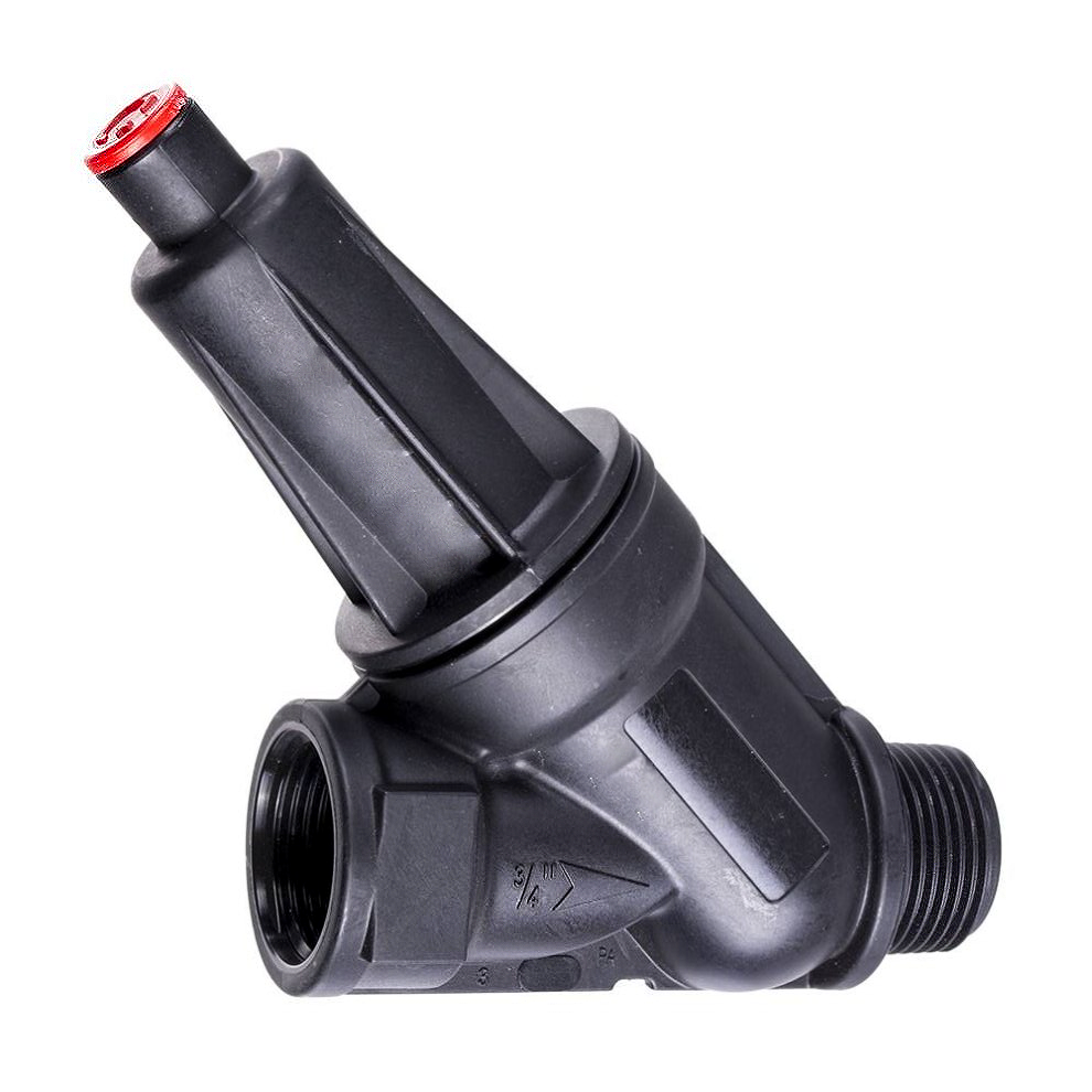 Dramm Adjustable Pressure Regulator 3/4 in - Red cap, standard flow - PRV-075-P-RD